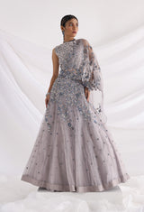 Ethereal grey lehenga set