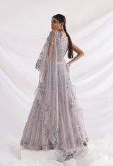 Ethereal grey lehenga set