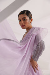 Lavender shimmer lehenga set