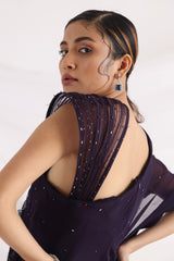 Heather plum jumpsuit