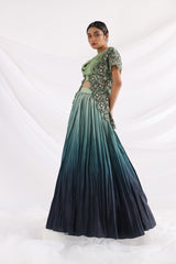 Lucia green jacket set