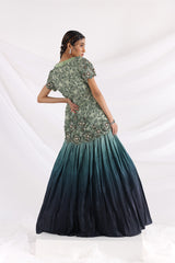 Lucia green jacket set