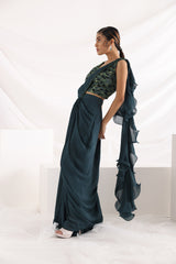 Alida draped saree set