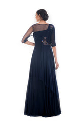 Shamya Gown With Attached Dupatta