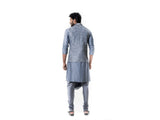 Grey Cowl Kurta Set