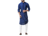 Blue Cowl Kurta Set