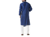 Blue Cowl Kurta Set