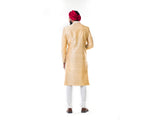 Off-White Thread Work Embroidery Sherwani Set