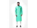 Pastel Green Thread Embroidery Kurta Set