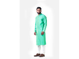 Pastel Green Thread Embroidery Kurta Set