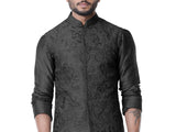 Grease Black Cowl Kurta Set.