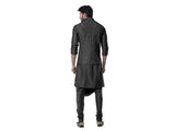 Grease Black Cowl Kurta Set.