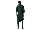Seaweed Cowl Kurta with Full Embroidered Seaweed Waist Coat set.