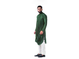 Green Double Cowl Kurta Set