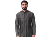 Grey Double Cowl Kurta Set