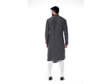 Grey Double Cowl Kurta Set