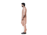 Peach Cowl Kurta Set