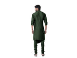 Forest Green Cowl Kurta Set