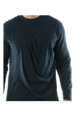 Navy Blue Cowl Kurta Set