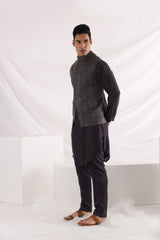 Deep sea nehru jacket