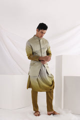 Knot embroidered nehru jacket