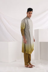 Knot drape kurta set