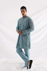 Poseidon blue kurta