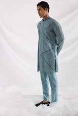 Poseidon blue kurta