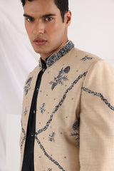 Caelus floral embroidered sherwani