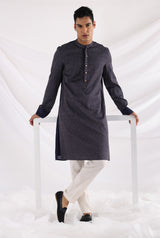 Bleu threadwork kurta set