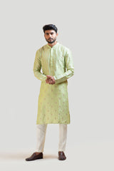 Pastel Green Embroidered Kurta Set
