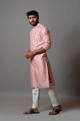Onion pink kurta set