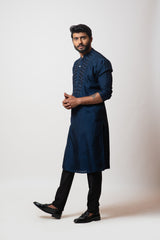 Navy blue kurta set