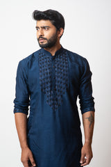 Navy blue kurta set