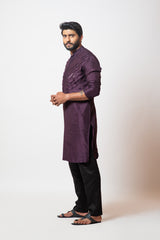 Plum cod kurta set