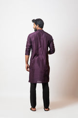Plum cod kurta set