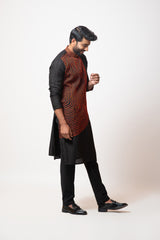 Printed cod kurta set