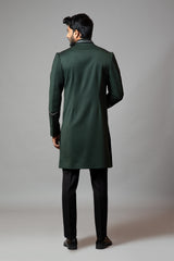 Achkan with Pintucks with Slight Embroidery Set