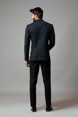 Bandhgala With Honeycomb And Katdana Embroidery Set