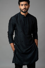 Kurta with Bullion Leaf Embroidery Set