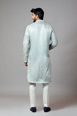 Mirror Work Kurta With Pant Pajama Set