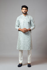 Mirror Work Kurta With Pant Pajama Set