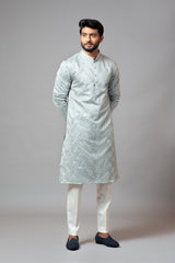 Mirror Work Kurta With Pant Pajama Set