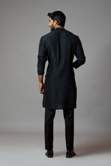 Kurta with Bullion Leaf Embroidery Set