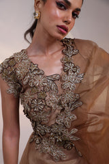 Dusky Floral Drape set