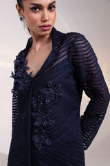 Midnight Mesh Embellished Co-ord Set