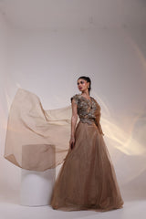 Dusky Floral Drape set