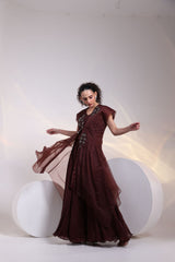 Pearl perfection jumpsuit and cape set