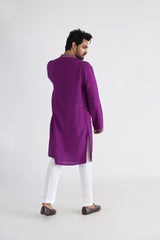 Emir purple kurta set