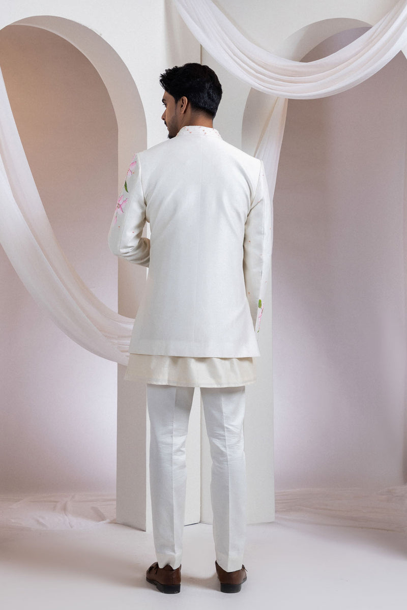Ivory Field Achkan